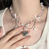 Collar Kawaii Rosa con Dijes Estilo Hello Kitty