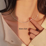 Collar doble de lujo con brillo eterno