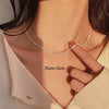 Collar doble de lujo con brillo eterno