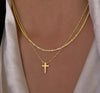 Collar doble de lujo con brillo eterno