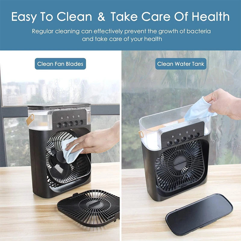 El Mini Ventilador UltraRefrescante con Niebla de Hielo ❄️