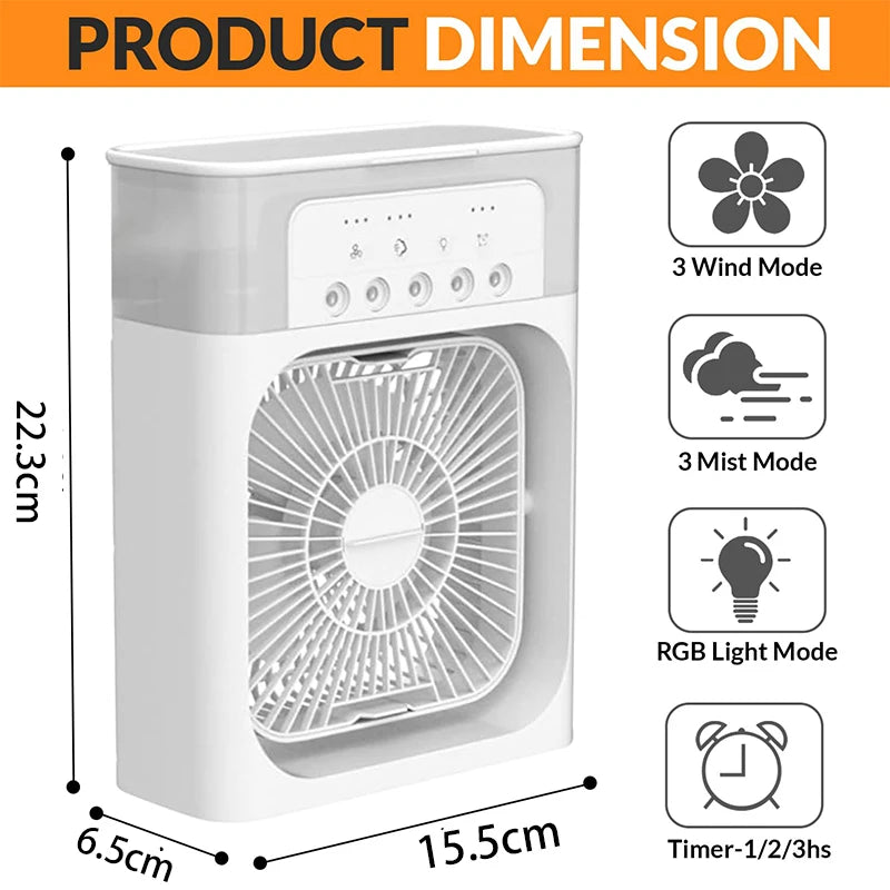El Mini Ventilador UltraRefrescante con Niebla de Hielo ❄️