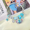 Pulsera de Encanto Oceánico con Dijes Estilo Stitch
