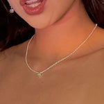Collar doble de lujo con brillo eterno
