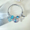 Pulsera de Encanto Oceánico con Dijes Estilo Stitch