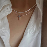Collar doble de lujo con brillo eterno