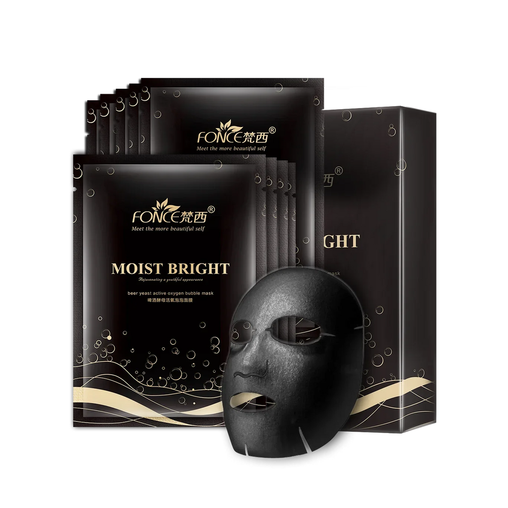 Mascarilla Detox de Burbujas Negras (10 pcs)