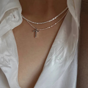 Collar doble de lujo con brillo eterno
