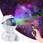 Astronauta proyector de galaxias