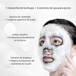 Mascarilla Detox de Burbujas Negras (10 pcs)